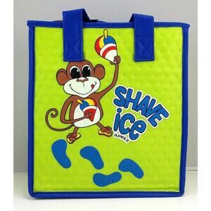 Reusable Shopping Bag / Tote / Lunch Bag / Insulated /Thermal  Tropical Paper